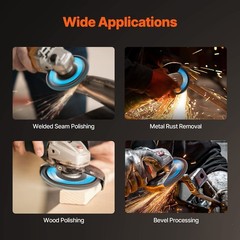 Type 29 Zirconia Flap Disc 40 Grit 10 Pack Angle Grinder Wheel for Deburring Fin