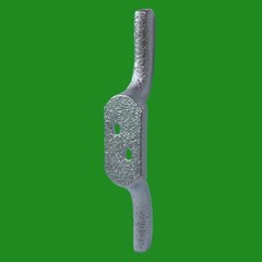 1x 103mm (4″ Inch) Galvanised Cleat Hook, Flag Pole Rope Halyard Washing Line