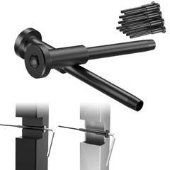 BLIKA 20 Pack 1/8″ Black Stainless Steel Invisible Receiver and Swage Stud End f