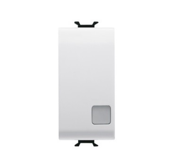 GEWISS GW 10003 SWITCH 1P 250V AC ILLUMINABLE CHORUS WHITE