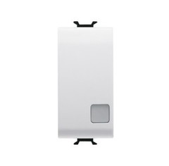 GEWISS GW 10003 SWITCH 1P 250V AC ILLUMINABLE CHORUS WHITE