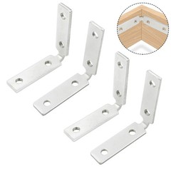 Reinforced Corner Braces for Reliable Bookshelves and Furniture Pack of 4