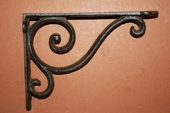 SHELF BRACKETS, Elegant Curved Design, Open Shelving, Shelf Brace B-05