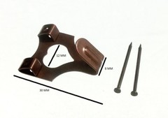 Double Picture Photo Hanging Hooks No. 3 Broned & Pins Pack 1000 + Pins