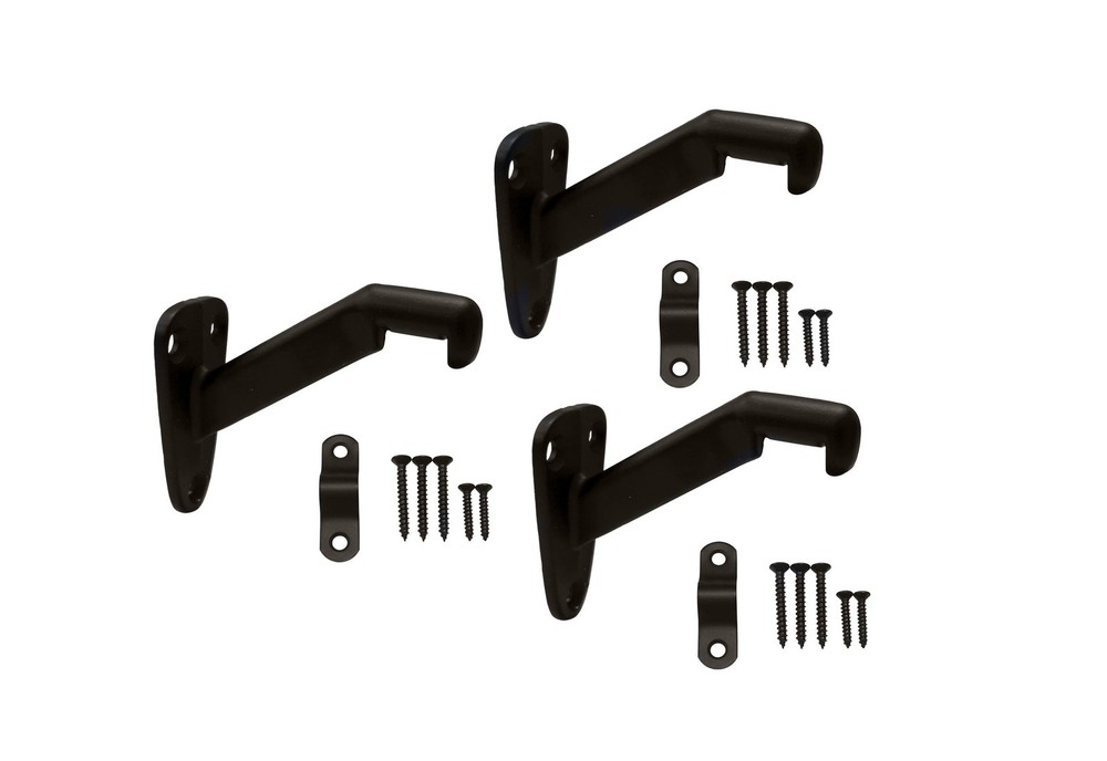 Heavy Duty Handrail Stair Brackets, Zinc Die Cast, Oil Rubbed Bronze, 3 Pack,…