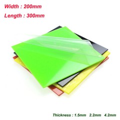 Colored Perspex Plastic Sheet Panel THK 1.5-4.2mm Optional for Home DIY