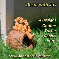 Rain Gutter Downspout Extension, Rabbit Garden Statue Splash Block for 3”x4’…