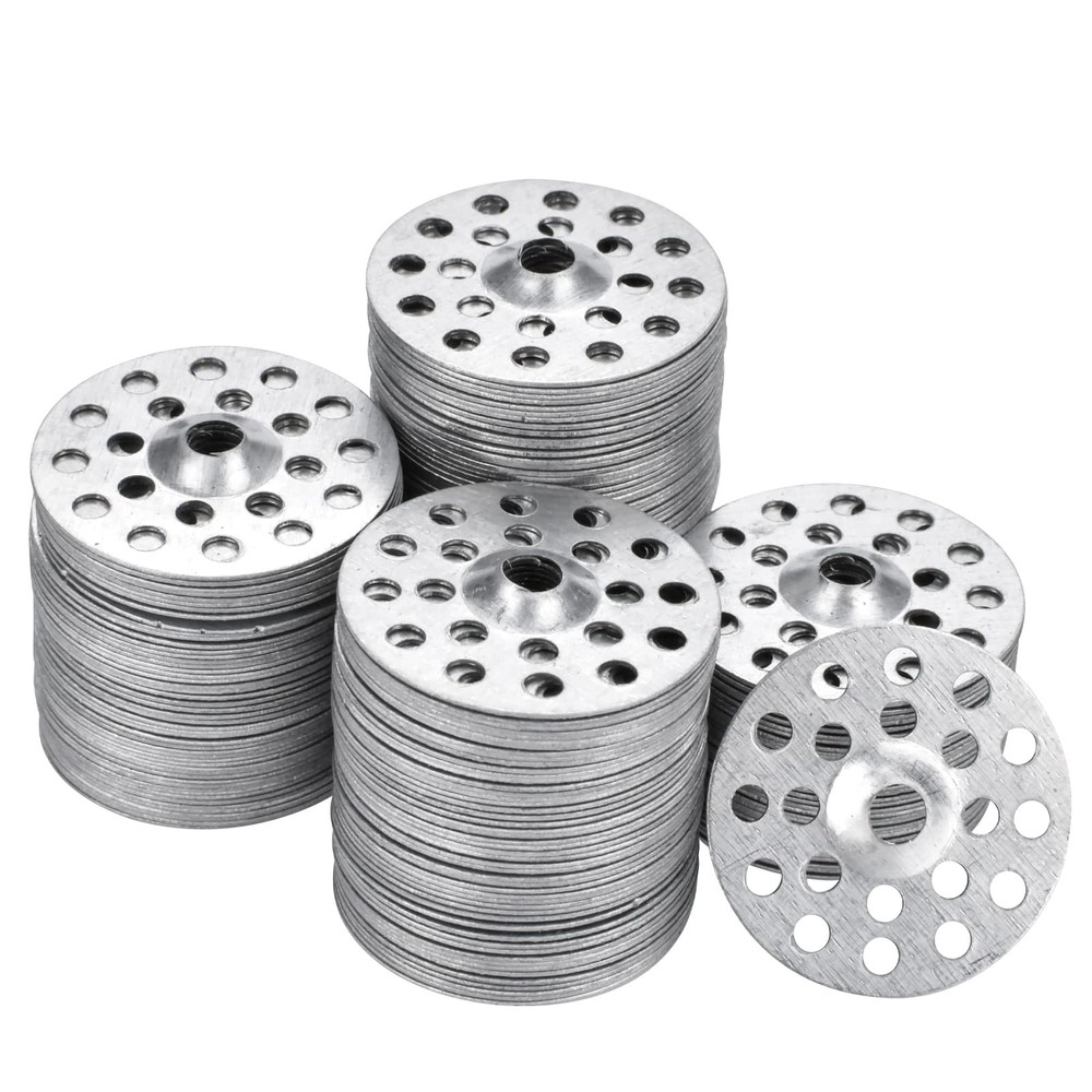 AccEncyc 1 Inch Plaster Washers 200 Pcs Buttons Metal 25 mm / 1 inch