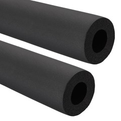 2pcs foam pipe for insulation pipes 43mm x 2m black