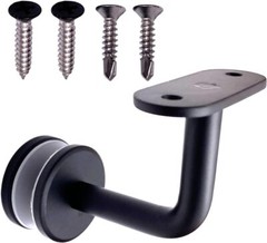 Stainless Steel 304 Grade Glass Mount Handrail Bracket for Flat Square Tube