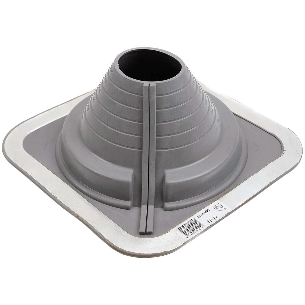 #4 (1/4″ to 5″) DEKTITE SQUARE BASE COMBO PIPE FLASHING BOOT