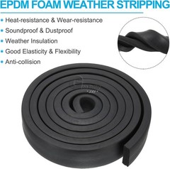 1-60mm Neoprene Self Adhesive Backed Foam Sponge Strip Roll Sheet Tape Seal EPDM