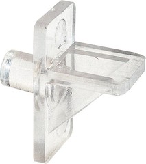 Prime-Line U 10136 1/4 In., Clear Plastic, Shelf Support Peg (8 Pack)