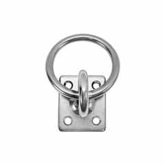 Square Swivel Pad Eye Plate W Ring 3/16″ Welded Formed WLL 250 Lbs Marine Boat