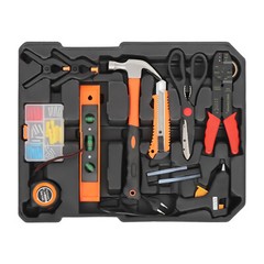 4-Compartments Hardware Tool & Luggage Kit Trolley Case Tool Box Hand Tool Kit