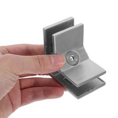 Stainless Steel Glass Railing Spigots 90 Degree Frameless Clamp Bracket for