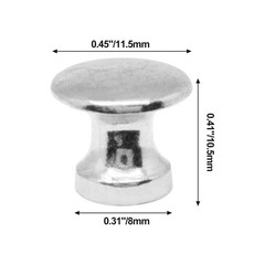 SWZHAI 12 Pcs Mini knobs for Jewelry Box, Small Drawer 11.5*10.5mm, Silver