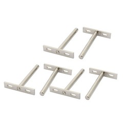 4″ Length 10mm Diameter Cold Rolled Steel Invisible Floating Shelf Bracket 6pcs