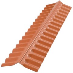 Roof Ridge Cap Flashing 4 ft Polycarbonate Red Brick Suntop Leakproof Durable