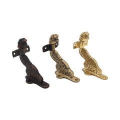 Gargoyle Handrail Bracket in Polished Brass