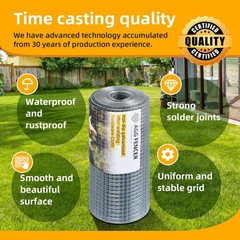 AggFencer 24in x 50ft Hardware Cloth 1/2in 19Ga Galvanized Chicken Wire