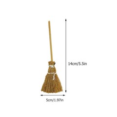8pcs Mini Brooms Wizard Flying Broom Miniature Brooms for Crafts