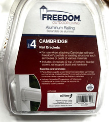 Freedom 1.3-in x 1.4-in Cambridge White Aluminum Post Connector 040933206407