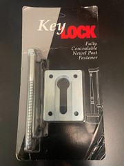 KeyLock Fully Concealable Newel Post Fasteners Made in USA