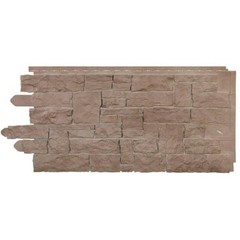Vinyl Siding Stacked Stone 20.250 x 45 in. in Sand Blend 49.32 sq. ft. per Box