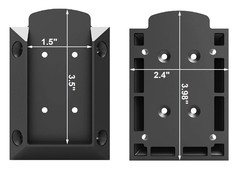 KASTFORCE 20pcs Deck Railing Connectors with 160 pcs Rust-Free 20 pcs, Black