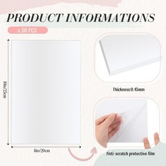 Therwen 30 Pcs 8 x 10 Inch Sublimation Metal Blanks Aluminum Sublimation Sign…