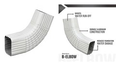 Amerimax Aluminum 2.25-in White Downspout Side Elbow 15PK