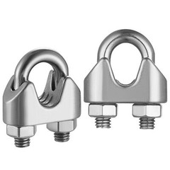 2/3/4/5/6/8/10/12/14/1618/20-32mm Wire Rope Grips Steel Cable Grip Clamp U Bolt