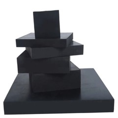 Solid Black Rubber Square Sheets Pad, 5-50mm Thick, 50-300mm Width & Length