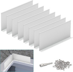 8 Pack Gutter Valley Splash Guards,Rainwater Roof Rain Diverter Downspout Gutter