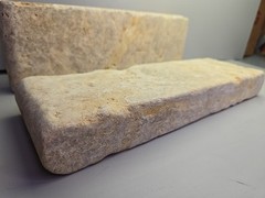 Natural Stone Bull Nose Grecian Gold Pool Coping Stone 12″x4″x1-1/2″ Frost Free