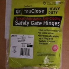 D&D TruClose Heavy Duty Safety Gate Hinges truclose TCHD1AS3WT