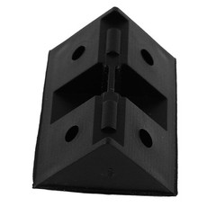 Shelf Cabinet 90 Degree Plastic Corner Braces Angle Brackets Black 30pcs