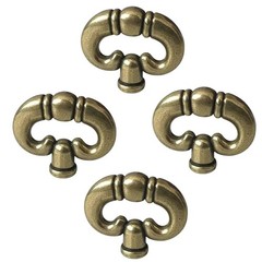 WaigN 4Pcs Antique Bronze Ring, Vintage Style Drawer Black