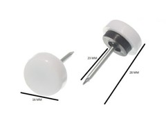 Knock In Nylon Furniture Slide Glide 5/8 Inch 16mm Diameter Pack Of 20