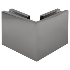 CRL Chrome Square Style 90 Degree Glass-to-Glass Clamp