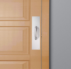 National Hardware Pull Plate – 3-1/2″ × 15″, Satin Aluminum (US28), N270-404