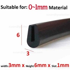 Car Door Boot Edge Protector Strip Trim U Shape Guard Seal Rubber Sealing Black