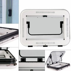 3 Sizes Aluminum Skylight Roof Vent Hatch Fit Caravan RV 800 /700/500 x 500 mm!
