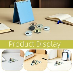 6 Pcs Desk Grommet Cable Caps Zinc Alloy Cord Organizer Cover for Computer Desk