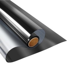 Window Film-One Way Daytime Privacy Tint- Black-Silver color – 35.4″X6.5′
