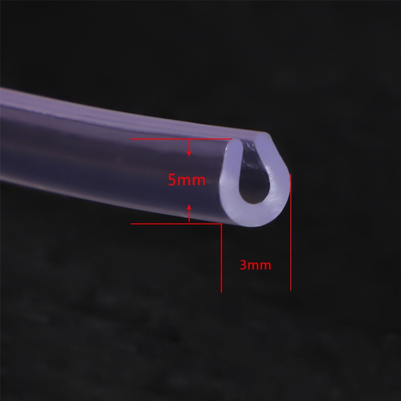 U-Shaped Transparent Rubber Edge Strips Door Window Frame Edging Trim Sealing
