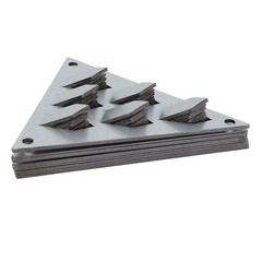 12PCS Impaling Clips For Acoustic Panels Galvanized Steel Triangular Push On V1