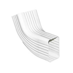 3 In. X 4 In. White Vinyl Downpipe – A/B Elbow