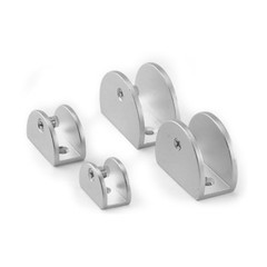50PCS Aluminium Alloy Glass Clamps Clips Glass Shelf Support Brackets Connectors